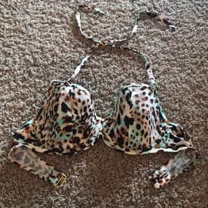 Animal print Victoria’s Secret bathing suit top